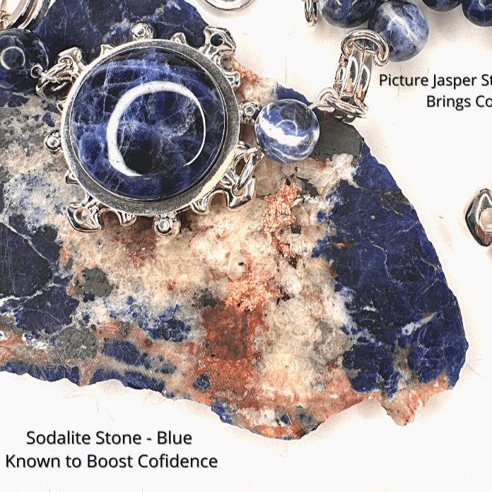 Blue Sodalite Beaded Bracelet