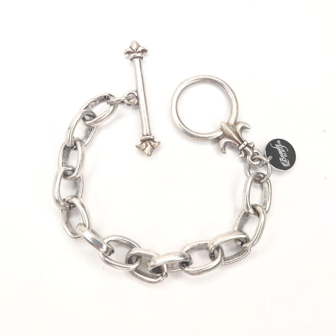 Fleur De Lis Toggle Chain Bracelet, Beauty In Stone Jewelry at $39