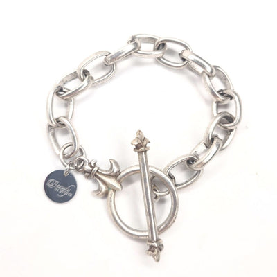 Fleur De Lis Toggle Chain Bracelet, Beauty In Stone Jewelry at $39