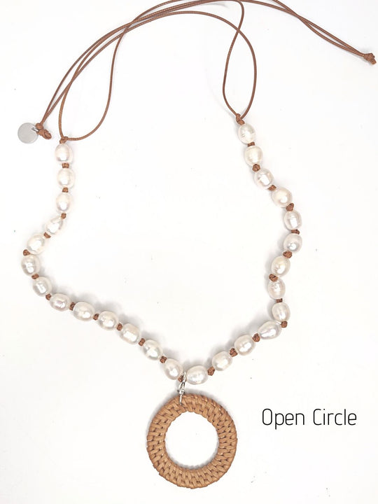 Knotted Casual Pearl Necklace, Beauty In Stone Jewelry at $105