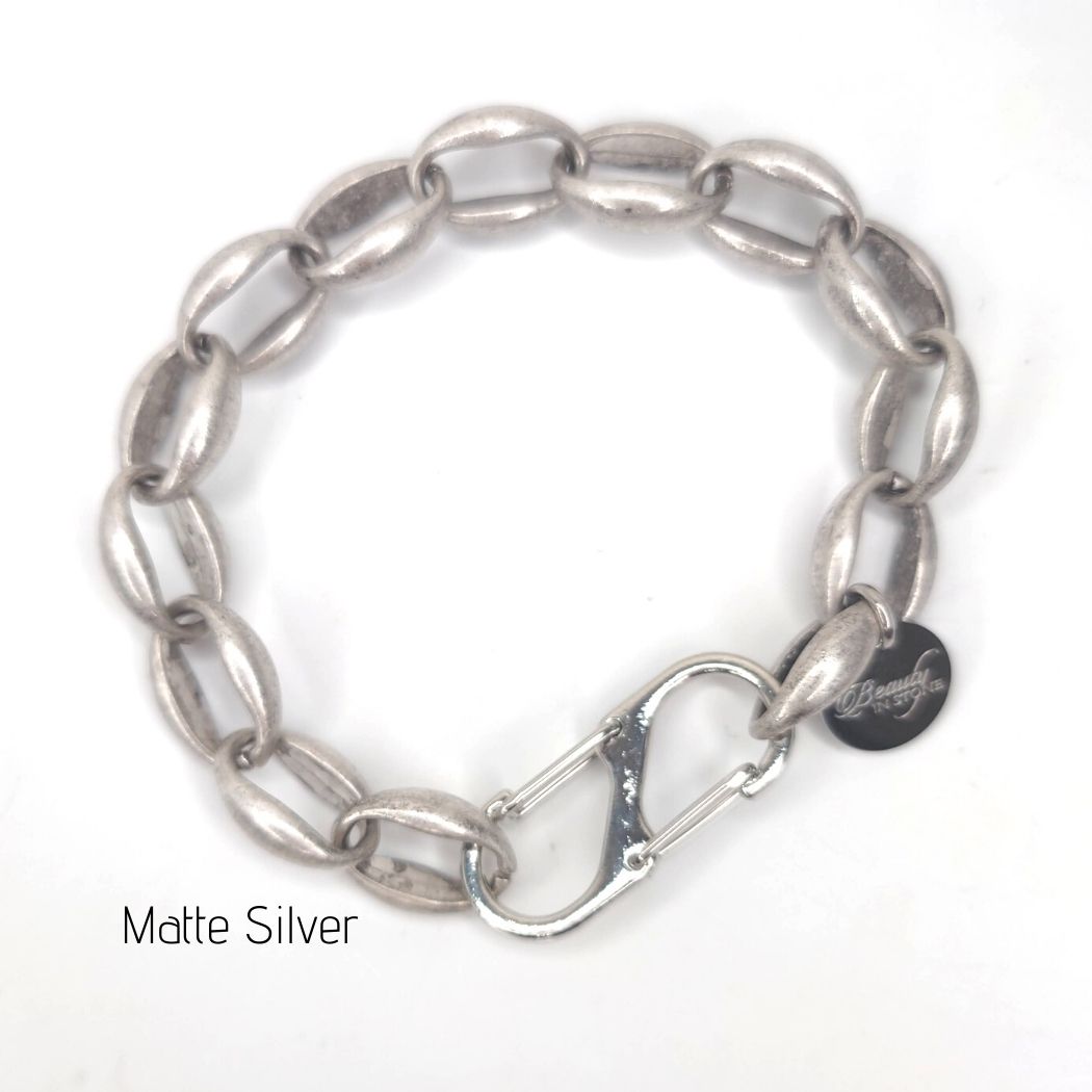 Chunky Cable Chain Bracelet, Beauty In Stone Jewelry at $35