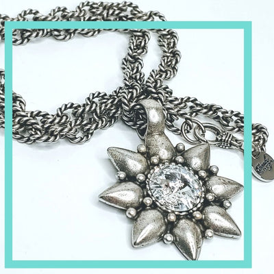 Swarovski Star Cast Pendant On Rope Chain Necklace, Beauty In Stone Jewelry at $148