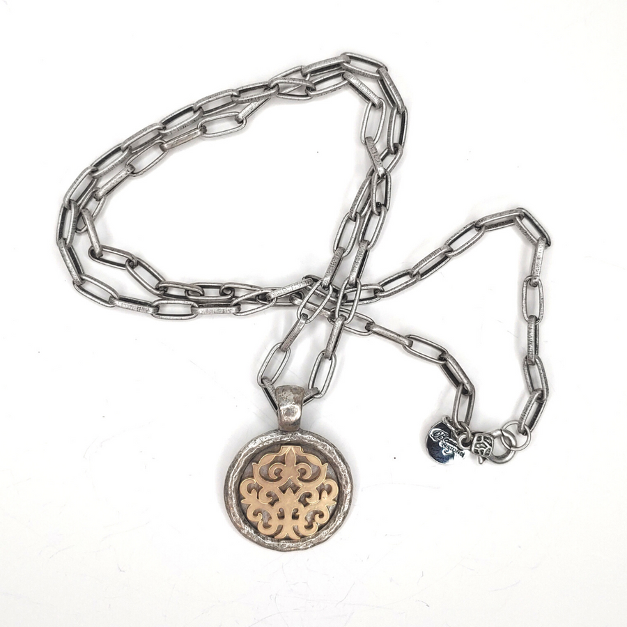 A Statement Two Tone Chain Necklace