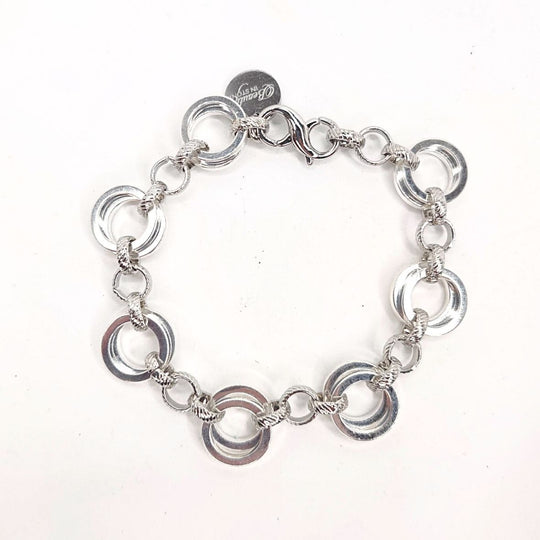 Silver Chain Link Bracelet, Beauty In Stone Jewelry at $79