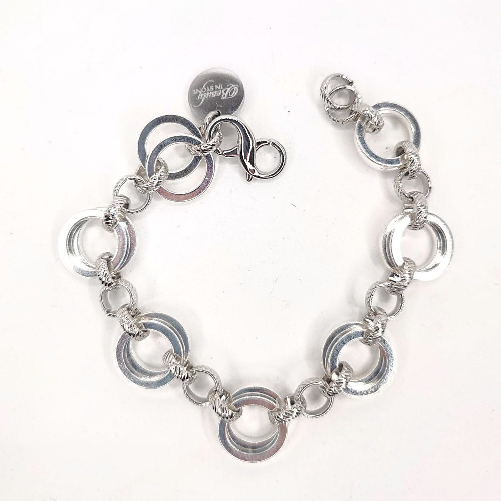 Silver Chain Link Bracelet, Beauty In Stone Jewelry at $79