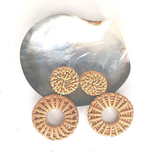 Rattan Earrings CHOOSE Style, Beauty In Stone Jewelry at $35