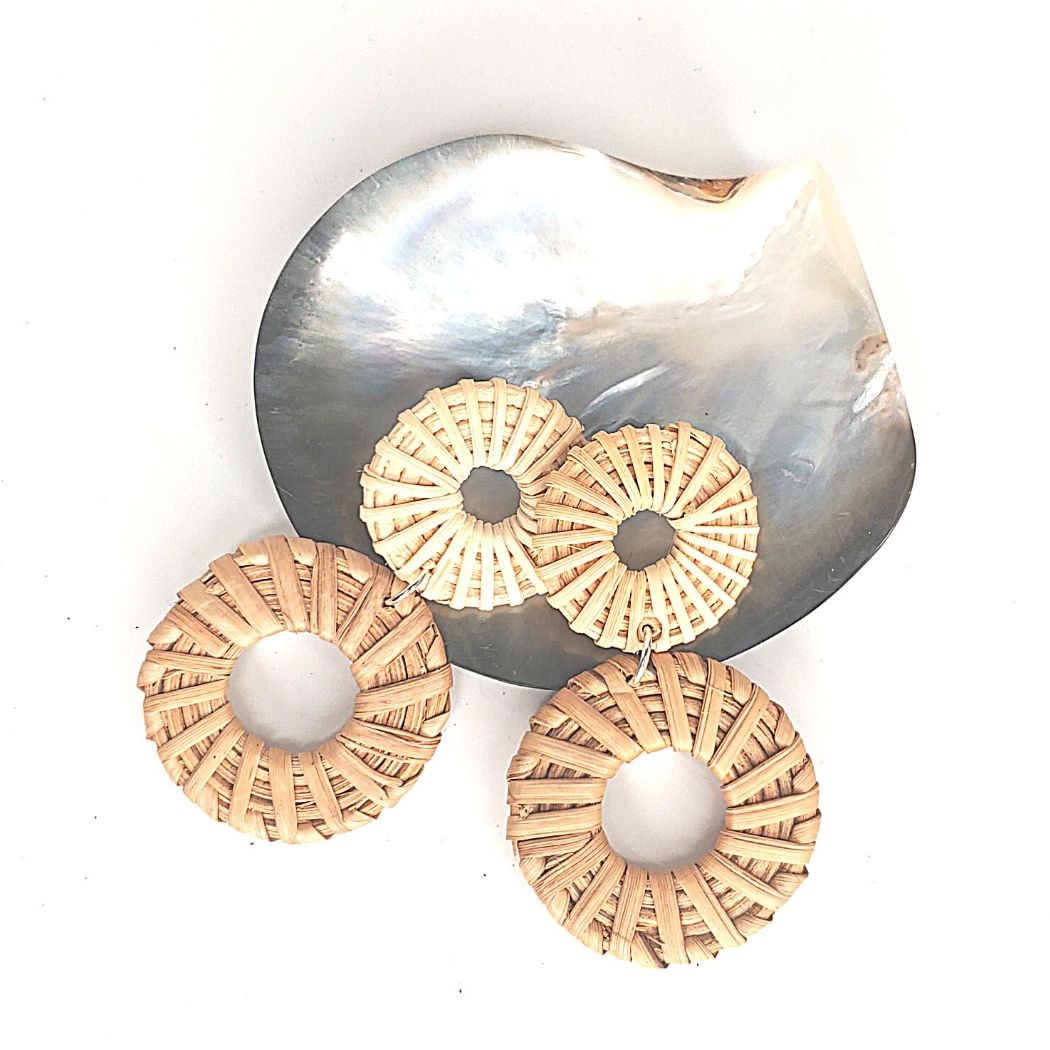 Rattan Earrings CHOOSE Style, Beauty In Stone Jewelry at $35