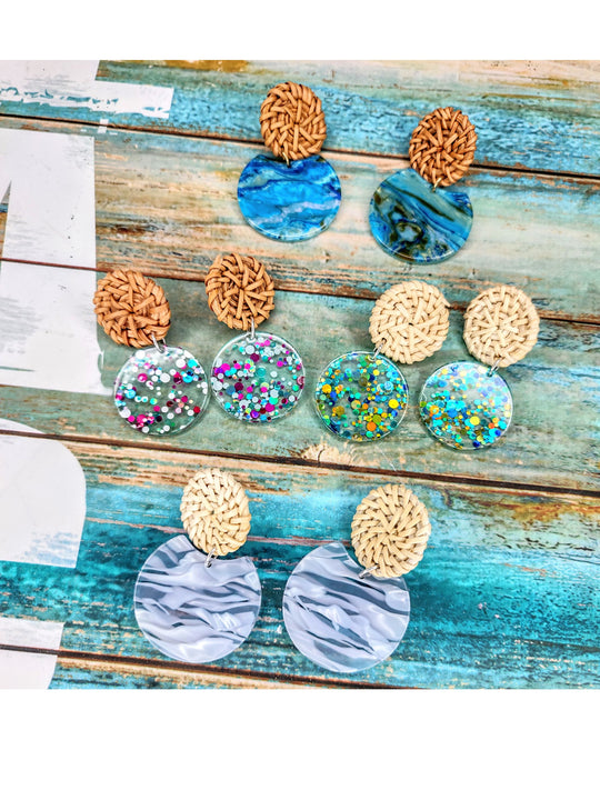 Acrylic Earring Confetti, Beauty In Stone Jewelry at $20