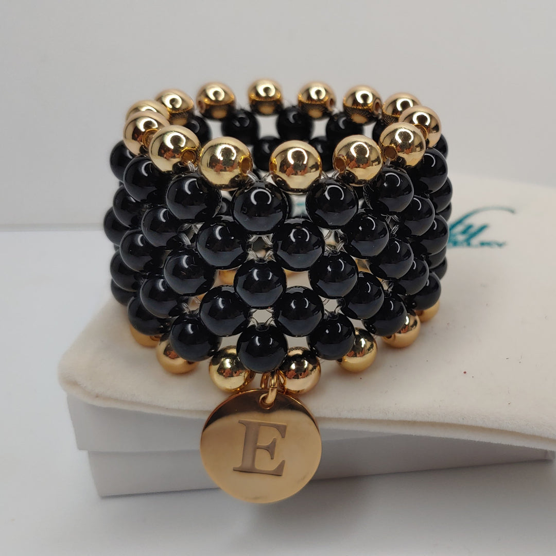 Band Of Glam Stone Cuff Bracelet Choose Color, Beauty In Stone Jewelry at $149