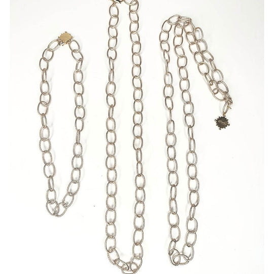 Textured Cable Chain Necklace Choice