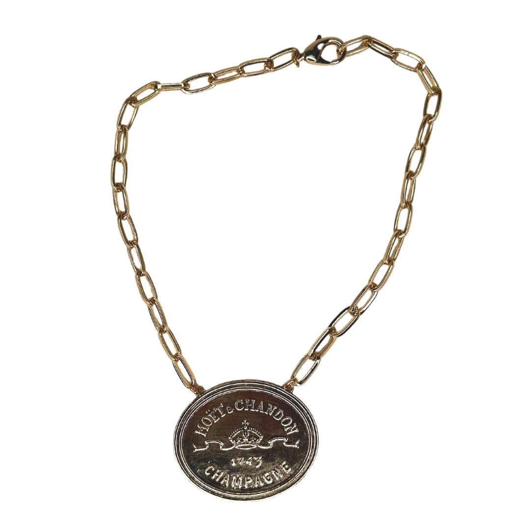 Champagne Medallion Necklace