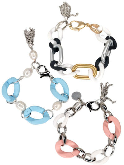 Silicone & Acrylic Bracelet Choices, Beauty In Stone Jewelry at $55