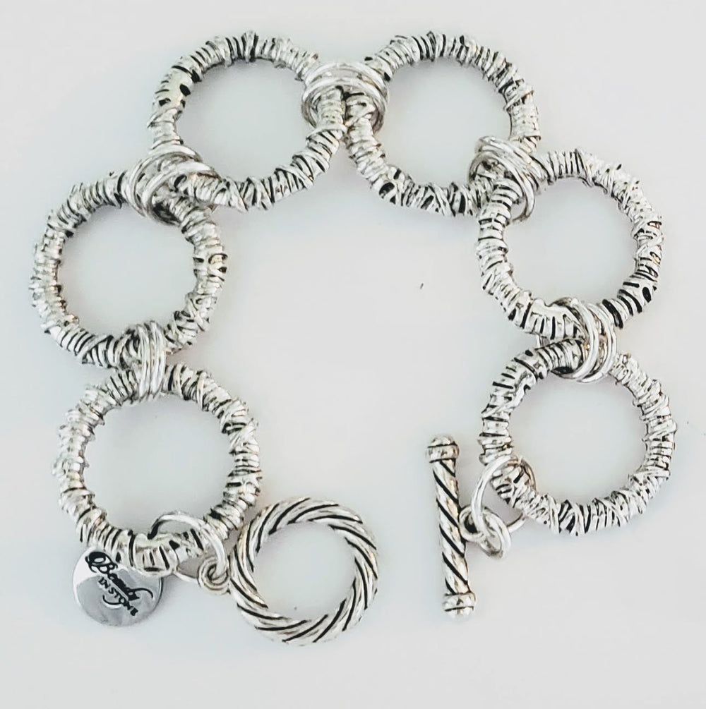 Chunky Big Link Bracelet, Beauty In Stone Jewelry at $89