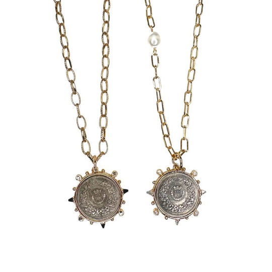 Art Deco Coin Necklace