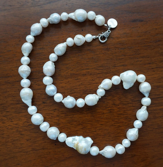 Cultured Baroque Pearl Necklace, Beauty In Stone Jewlery at $299