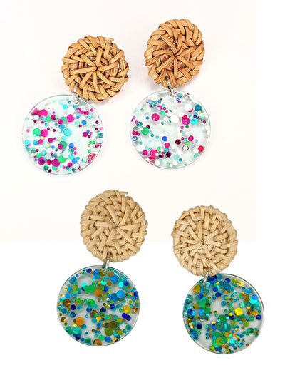Acrylic Earring Confetti, Beauty In Stone Jewelry at $20