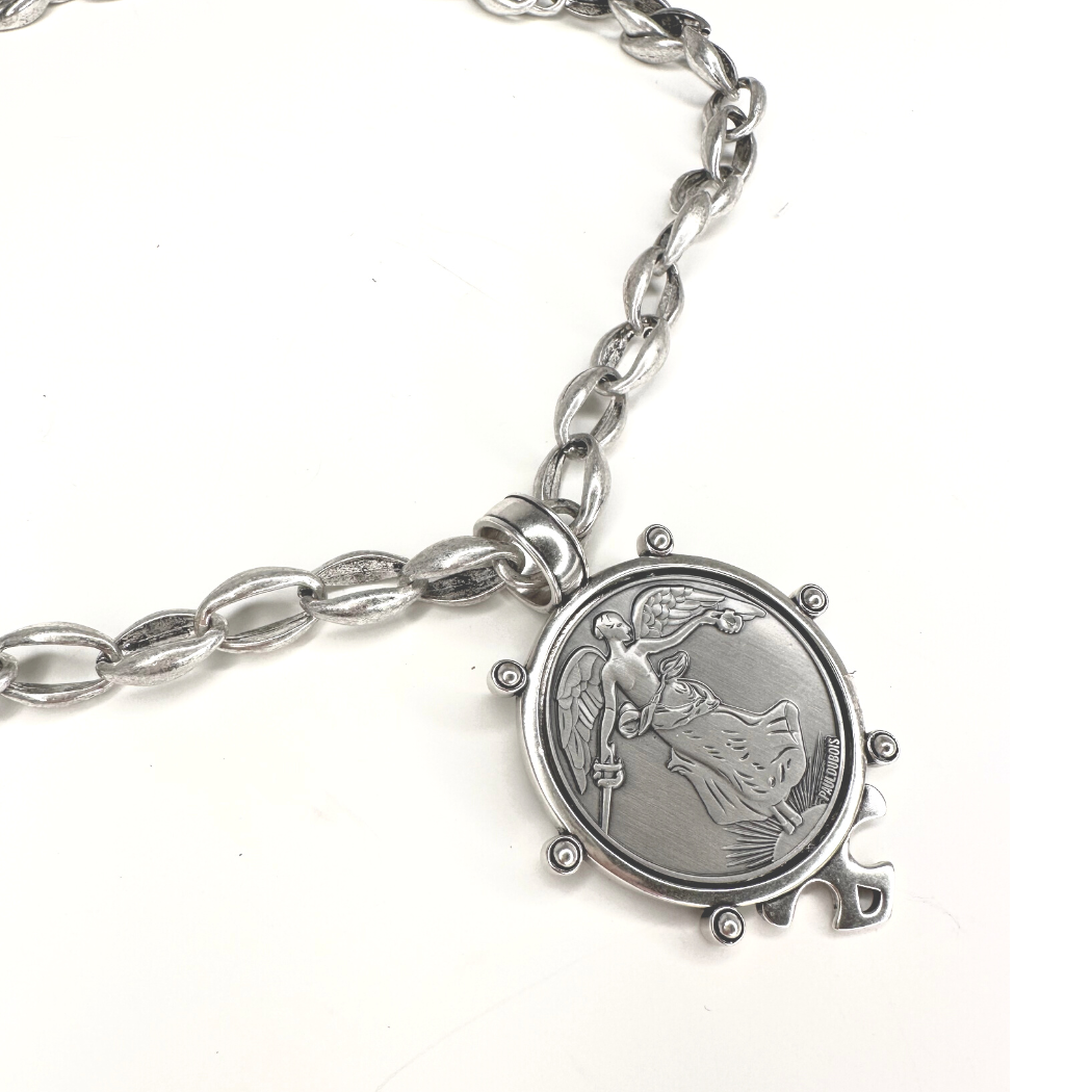 Buy Antique Silver Chain Necklaces Pendant Online - Beauty In Stone Jewelry