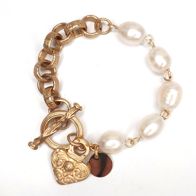 Heart Of Gold Bracelet, Beauty In Stone Jewelry at $129