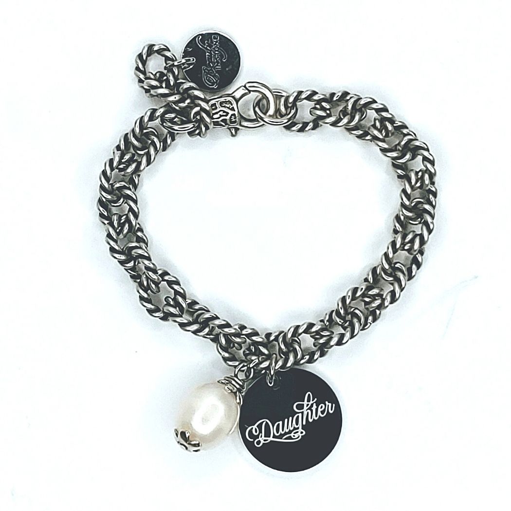 Rope Chain Bracelet With Pearl & Charm, Beauty In Stone Jewelry at $59