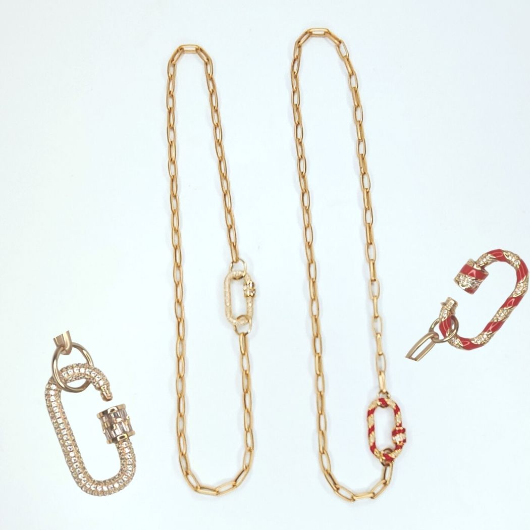 Gold Chain Necklace Layers or Single, Beauty In Stone Jewelry at $109