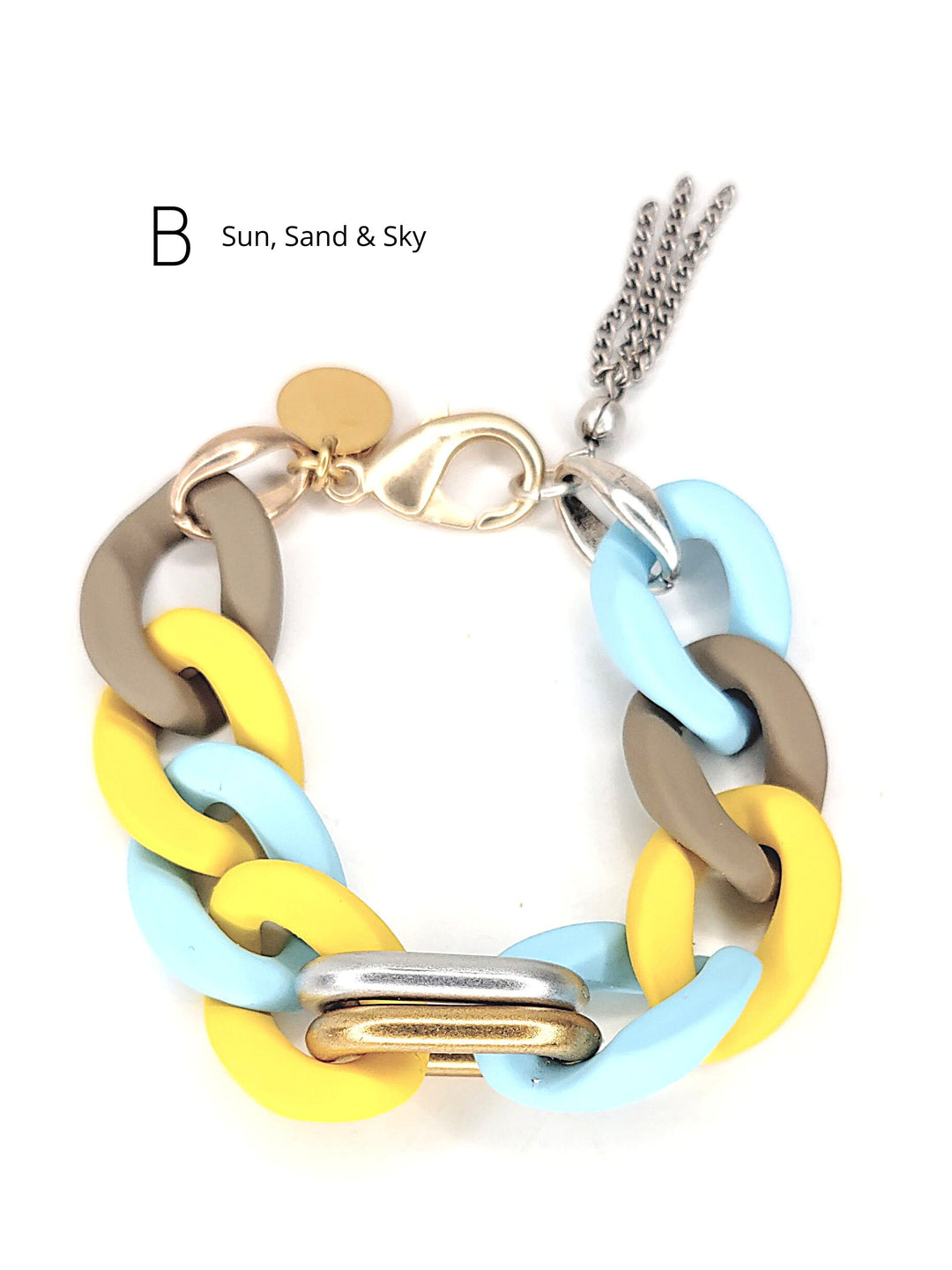 Silicone Chain Link Bracelet Stlye Choice, Beauty In Stone Jewelry at $55