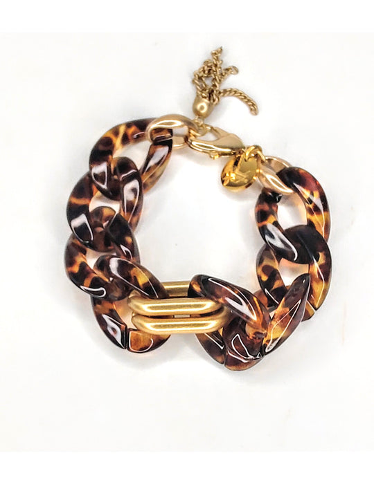 Acrylic Link Tortoise Bracelet or Necklace, Beauty In Stone Jewelry at $55