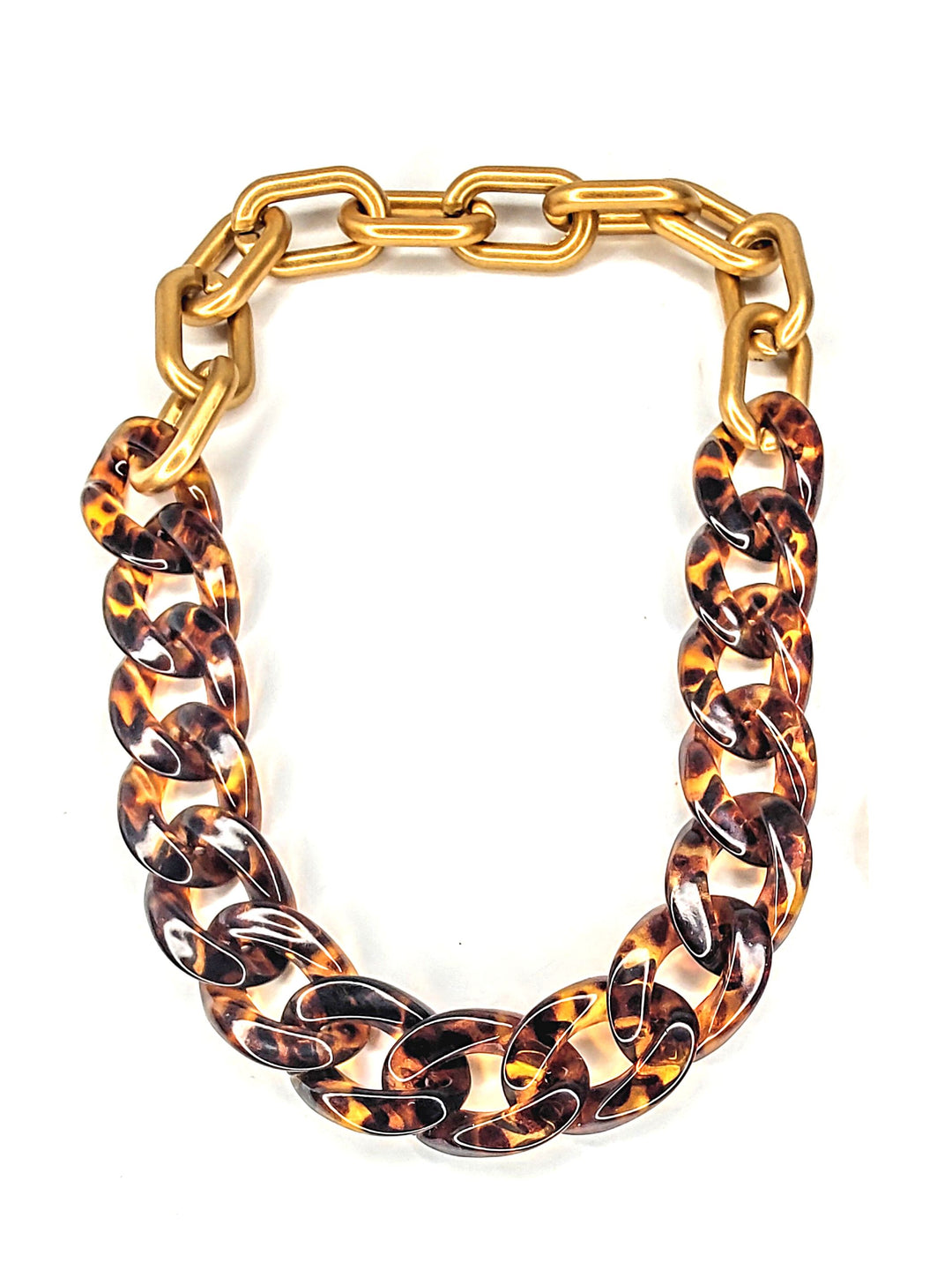 Acrylic Link Tortoise Bracelet or Necklace, Beauty In Stone Jewelry at $69