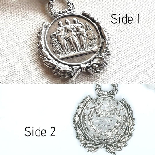 Three Graces Coin Necklace, Beauty In Stone Jewelry at $189