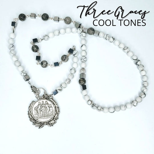 Three Graces Coin Necklace, Beauty In Stone Jewelry at $189