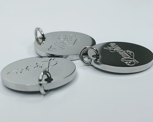 Engraved Charms MOTHER, DAUGHTER or LOVE, Beauty In Stone Jewelry at $7